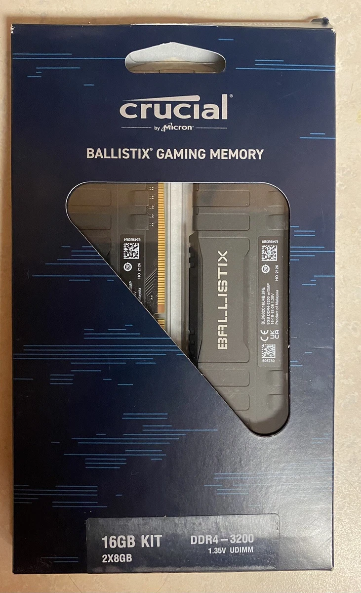 Crucial Ballistix Gaming Memory 16gb 2 x 8gb DDR4 3200 eBay