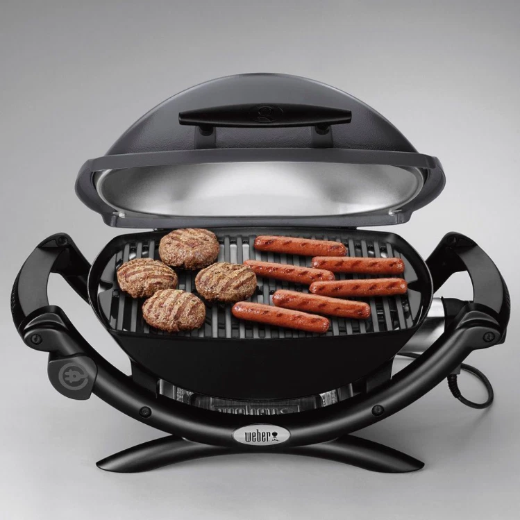 Electric Tabletop Grill Gas-Like Flavr Portable BBQ Apartment Deck Condo  Balcony