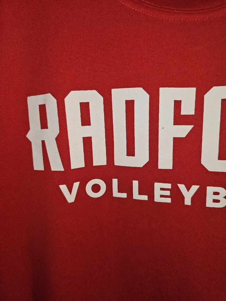 Nike Radford University Dri-Fit Small Womens Red Graphic Logo Tshirt NCAA - Image 2 of 4