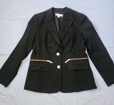 Michael Kors Black Blazer Long Sleeve Size 8 Women's Business Casual