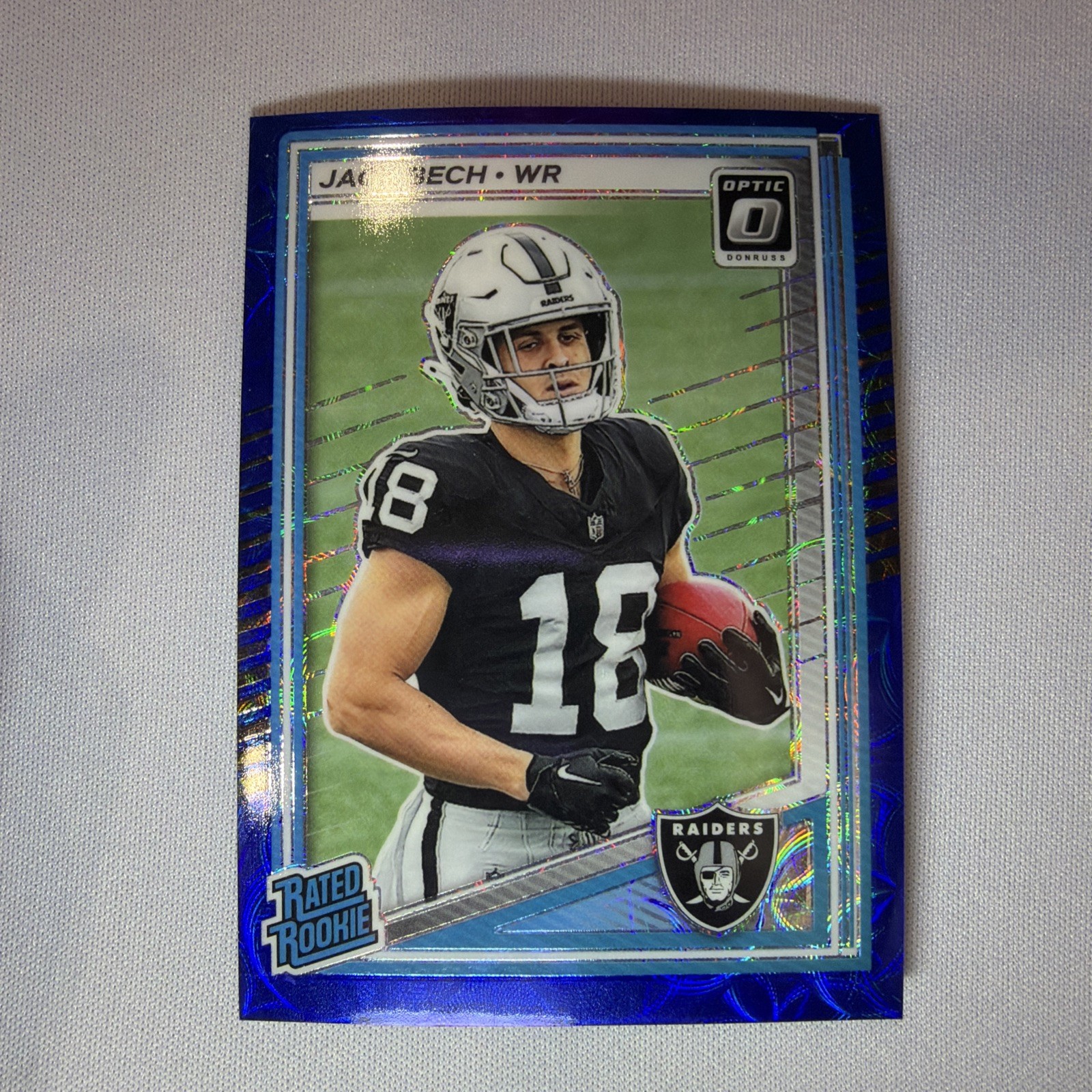 2025 Panini Donruss - Rated Rookie Jack Bech #211  Optic Blue Scope Prizm (RC)