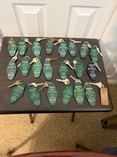Vintage Lot of 22 Holiday Inn Key Fobs w/ Keys