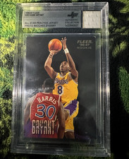 Kobe Bryant Fleer 1996-97 rookie card! with All-Star Jersey patch - lakers. rookie card picture