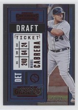 2020 Panini Contenders Draft Ticket Red 13/99 Miguel Cabrera #52 0f2i