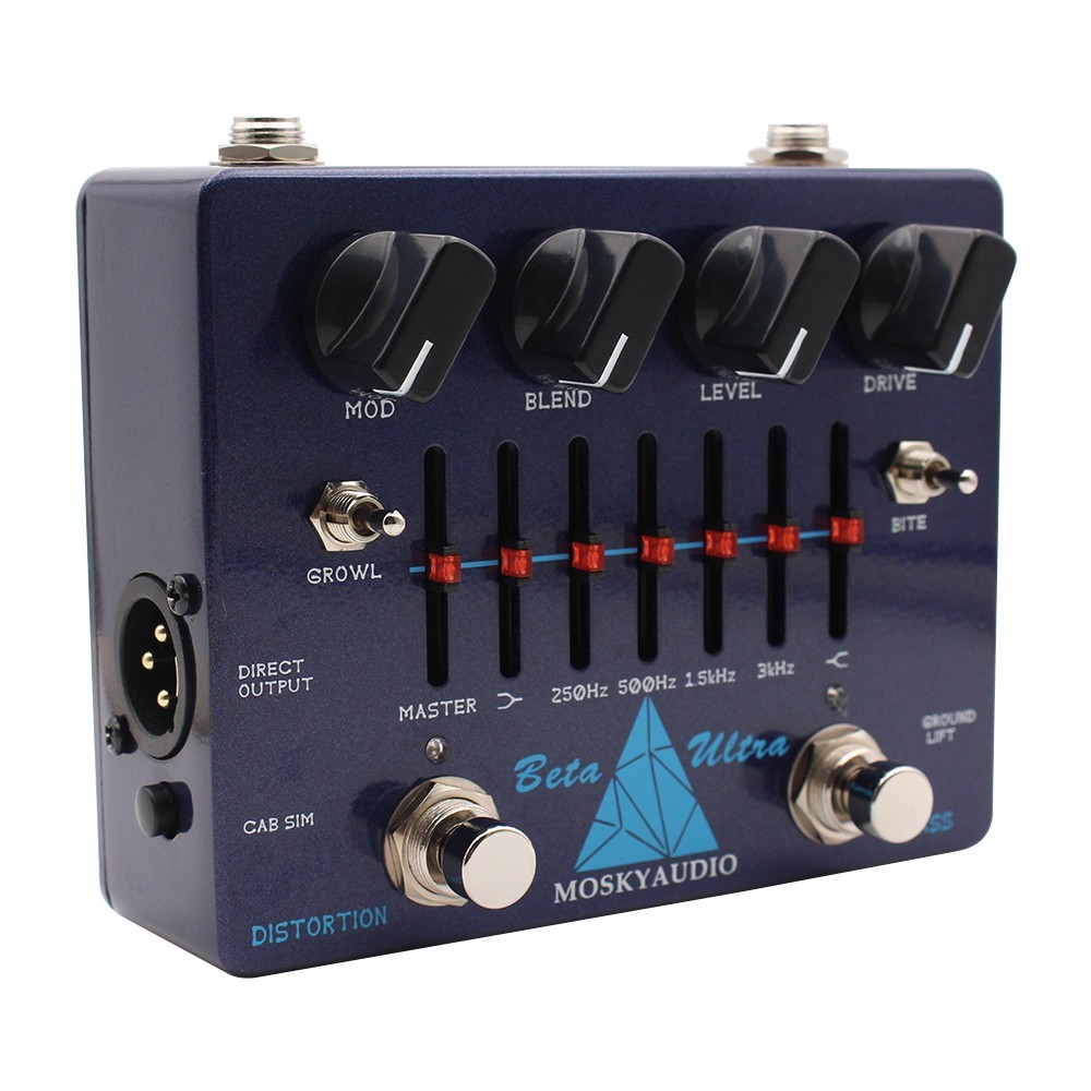 Mosky Beta Ultra Guitar Bass Preamp Distortion Direct Box AUX In