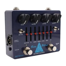 Mosky Beta Ultra Guitar Bass Preamp Distortion Direct Box AUX In Headphone Out