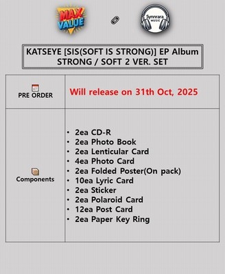KATSEYE SIS/SOFT IS STRONG EP Album 2 Ver SET/2 CD+2 Photo Book+30
