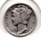 1937 P Mercury Dime (1058)