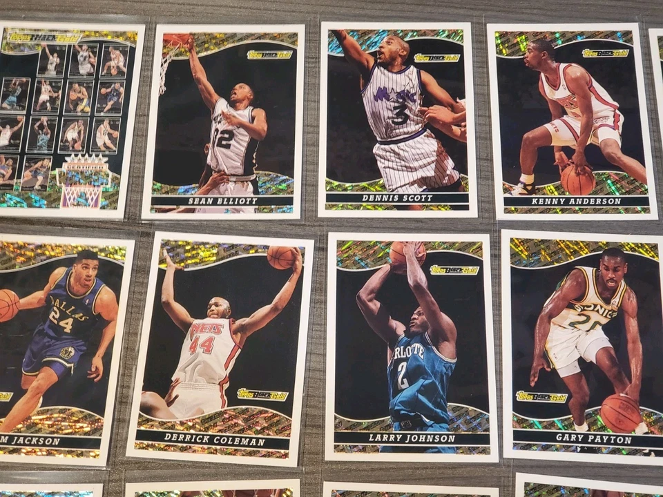 1993-94 Topps Basketball BLACK GOLD Complete Set A & B Shaq Penny Webber - Image 2 of 4