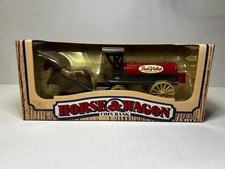 TRUE VALUE HARDWARE HORSE AND CARRIAGE TANKER WAGON 1990 DIECAST ERTL BANK 7624
