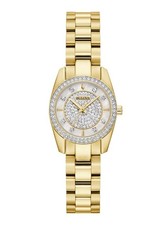 Bulova Classic Crystal 98L315 Gold Tone Pave Dial Women  s Watch NWT w/Box