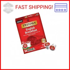 Twinings English Breakfast Black Tea K-Cup Pods for Keurig, 24 Count (Pack of 1)