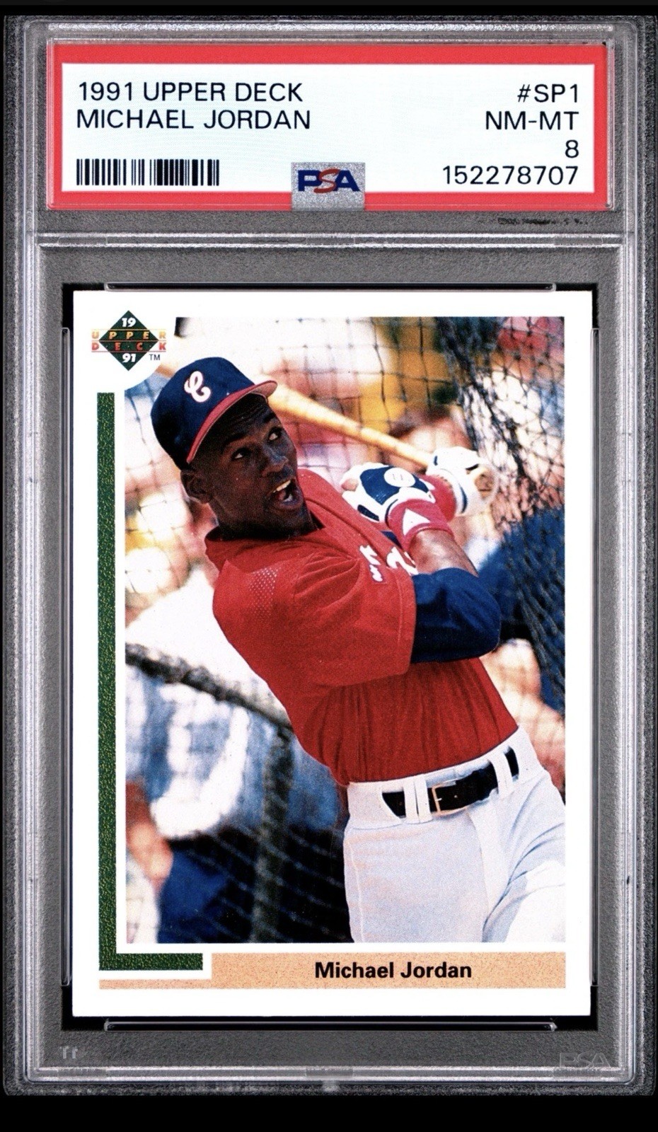 1991 UD #SP1 MICHAEL JORDAN PSA 8