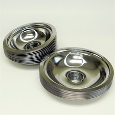CP5 Range Stove Chrome Drip Pans Bowls PAK 24 6 8"