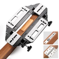 Wooden Door Hinge Jig Lock Guide Plate Router Bit Woodworking Slotting Tool AU
