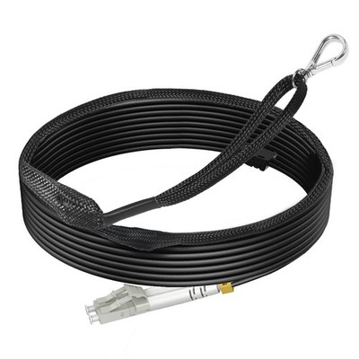 RamboCables 30m OM3 Armored Fiber Patch Cable LC/LC Multimode 10GbE Outdoor