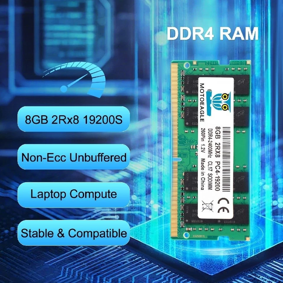 16GB DDR4 RAM 2400MHz 2x8GB SO-DIMM Laptop Memory Kit - Image 4 of 4