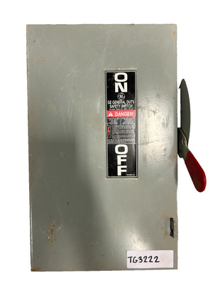 GE TG3222 Safety Switch Type 1 Indoor Enclosure 60A 240VAC