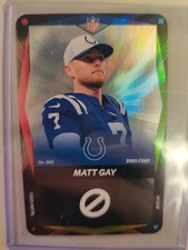 2025 NFL UNO Elite CORE WILD CARD Foil #065 MATT GAY COLTS Ssp Flux Holo Rare 