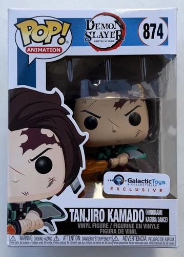 Funko Pop Demon Slayer Tanjiro Kamado 874 Galactic Toys Exclusive W/ Protector