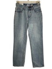 OshKosh B'gosh Light Blue Wash Straight-Leg Snap Jeans EZ Adjust Waist Size 12R