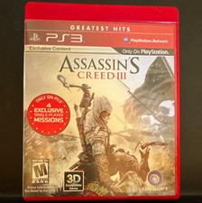 Ubisoft Assassin's Creed III Greatest Hits PS3 Manual Multiplayer 3D M NTSC-U/C