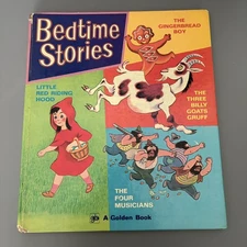 Vintage Bedtime Stories Golden Book 1972 Hardback Children’s Book