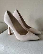 Sam Edelman antonia heels cappucino suede new size 10