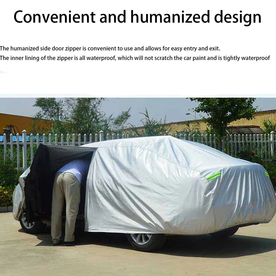 For Ford Taurus Fleece-Lined Full Car Cover Waterproof Snow Protection W/Zipper Foto 4 de 4