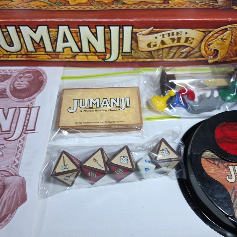 Jumanji Board Game 1995 Vintage Complete Foto 3 de 4