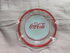 Coke Coca Cola Fluted Glass Plate Ashtray? Dutch 1982 Translate " A Healthy One"