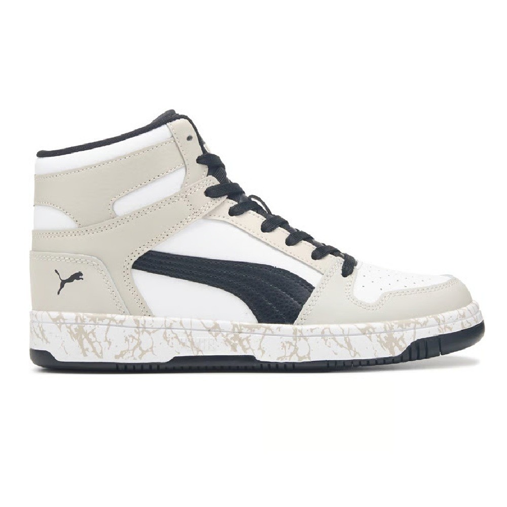 Mens Puma Rebound Layup Atypical Wide Puma White-Black-Gray Violet 405951 01 12290₽