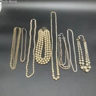 Vintage Faux Pearl Costume Jewelry Lot of 8 Necklaces Multi Strand Graduated