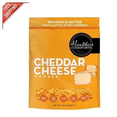 Delicious 24 oz Cheddar Cheese Powder | Gluten-Free & Perfect for Mac and Cheese