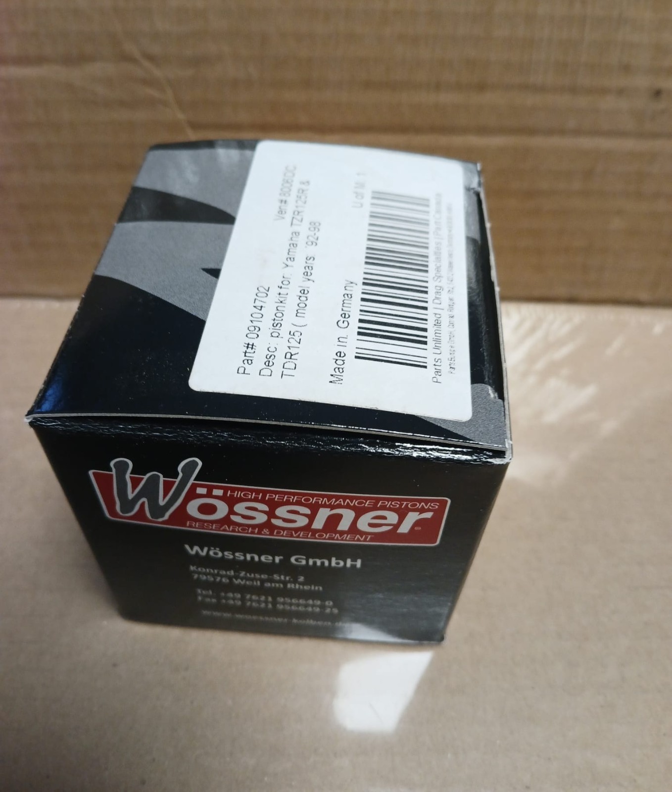 Kit piston Wössner Ø 55,96 forgé haute compression pour Yamaha TZR 125 performance