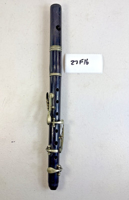 Wooden Piccolo Wind Instrument 6-Key Metal Vintage Nach Meyer ? 27F16