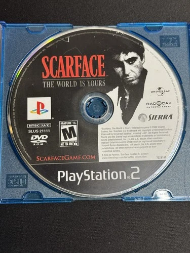 Scarface The World is Yours PlayStation 2 PS2 Disc Only Loose Disc Tested