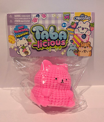 ORB Curiosities Tabalicious Series #1 Pink Cat Tactile Squishy Squeeze Toy