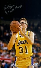 Kurt Rambis Signed 12x18 Lakers Photo '4x NBA Champs' PSA AM90415