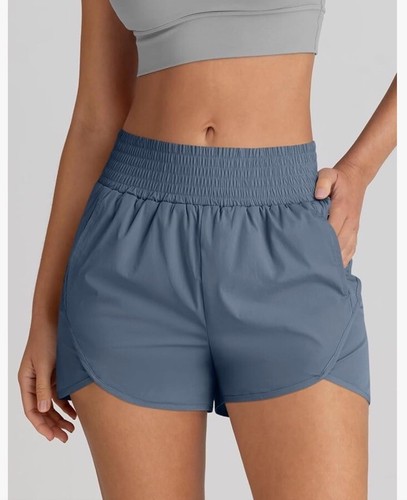 Athletic Short High Waisted Running Short w/ Pocket, Sporty, Gym, L - 第 3/5 張圖片