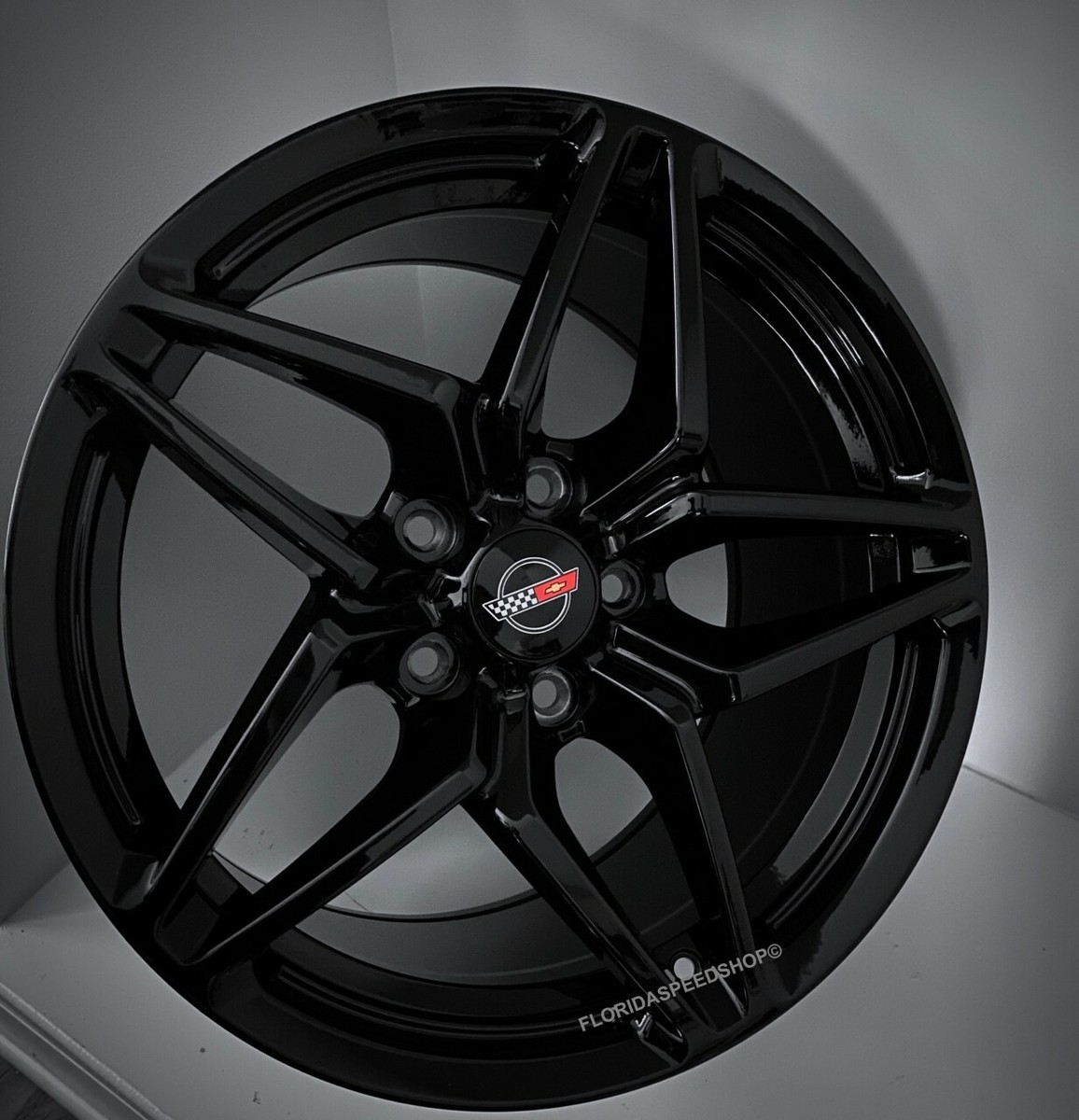 New Gloss Black C7 ZR1 Corvette Wheels Fits:1988-1996 C4 CORVETTE