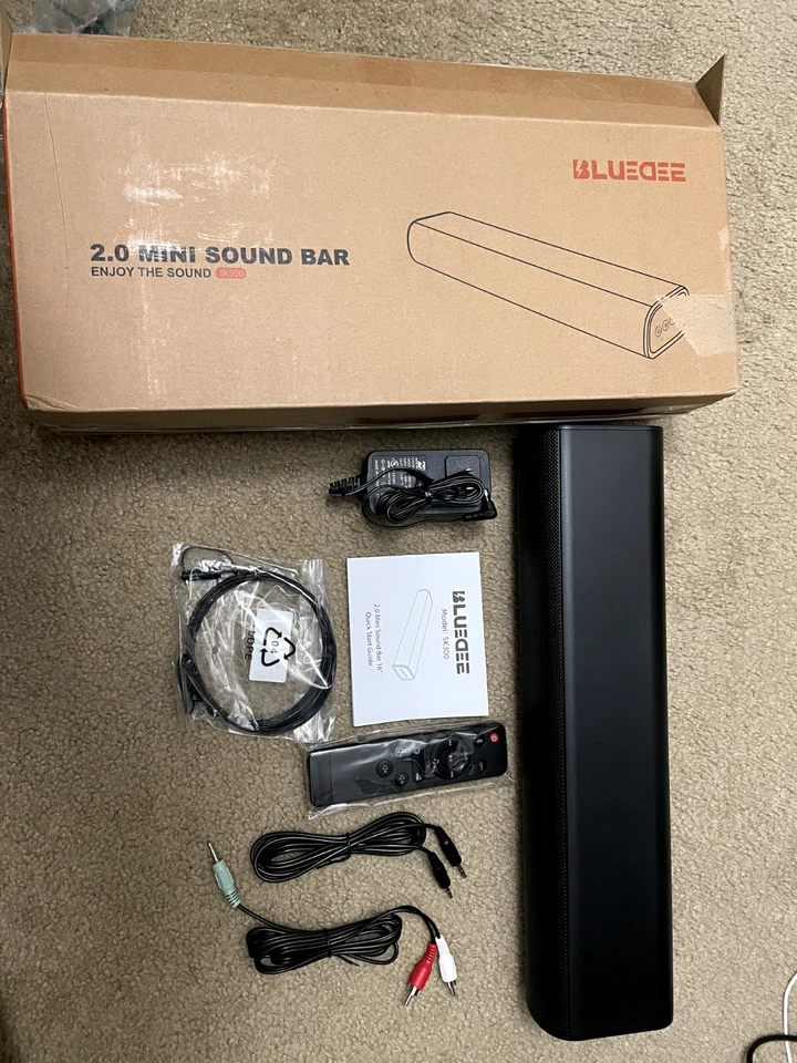 Barras de Sonido Bluetooth Montables para TV 16 Pulgadas con Bajos y Mando a Distancia 50W Foto 2 de 4