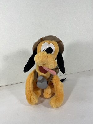 Disney World Parks Pluto Plush Safari Hat Backpack Animal