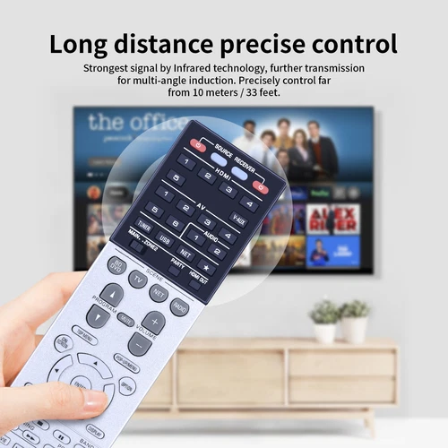 New RAV502 ZF27000 Remote Control Work For YAMAHA AV Receiver RX-V775 RXV775 - Picture 6 of 8