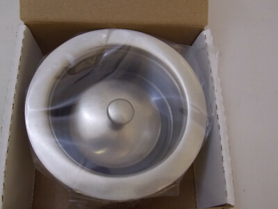 GEBERIT 152.060.GJ.3 Garbage Disposal Flange & Stopper in 3-1/2'' Brushed Nickel