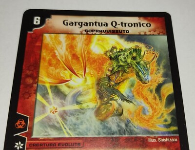 Q-tronic Gargantua DUEL MASTERS ORIGINAL CCG Rare Italian (IT
