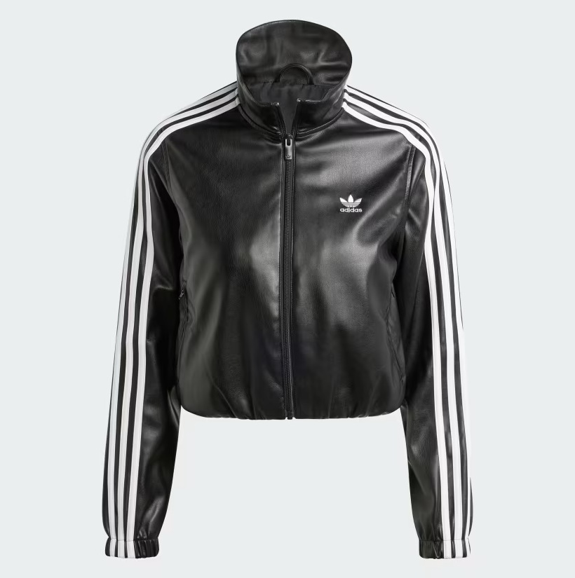 Adidas Originals Firebird Pleather Track Top For Women Adidas Originals Firebird Pleather Track Top For Women