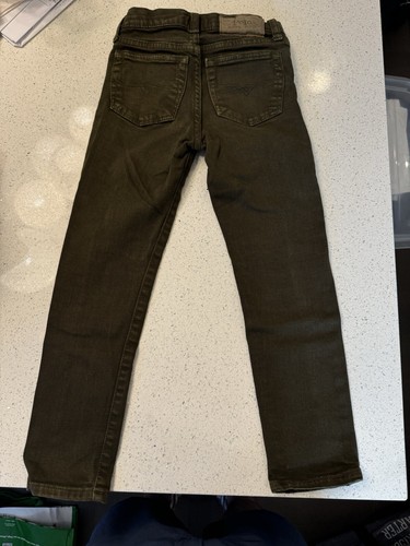 Polo Ralph Lauren Jeans Kids 6Olive Green Stretch The Sullivan Slim 5 Pockets - Picture 2 of 4