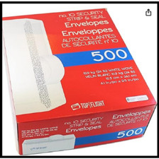 Security Letter White Business Envelopes Self Stick Bulk 500 Peel Seal Tinted