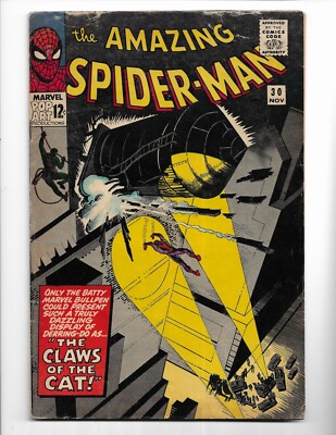 Amazing Spider-Man 30 1965 Marvel Comics VG 4.0 1st Cat Burglar Liz Allan